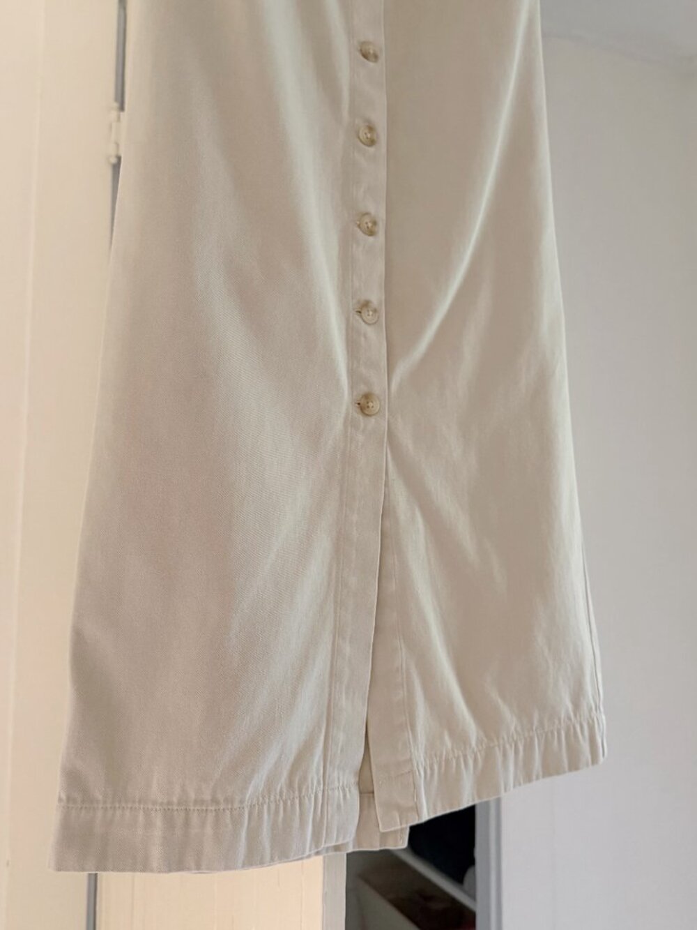 GAP Vintage Cream Button-Front Midi Skirt - Picture 8 of 11